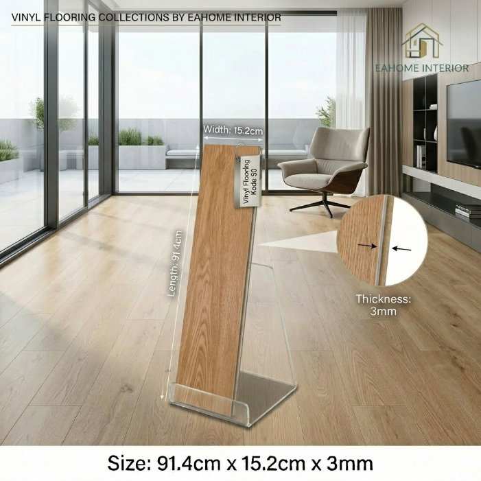 Lantai Vinyl 3mm Premium Kode 50 Natural Wood - EA Home Interior